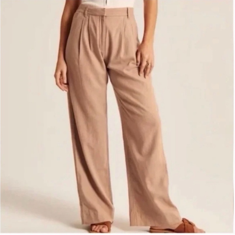 Abercrombie Sloan Tailored Linen Blend Pants